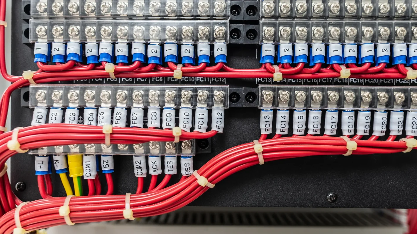 control panel-wire